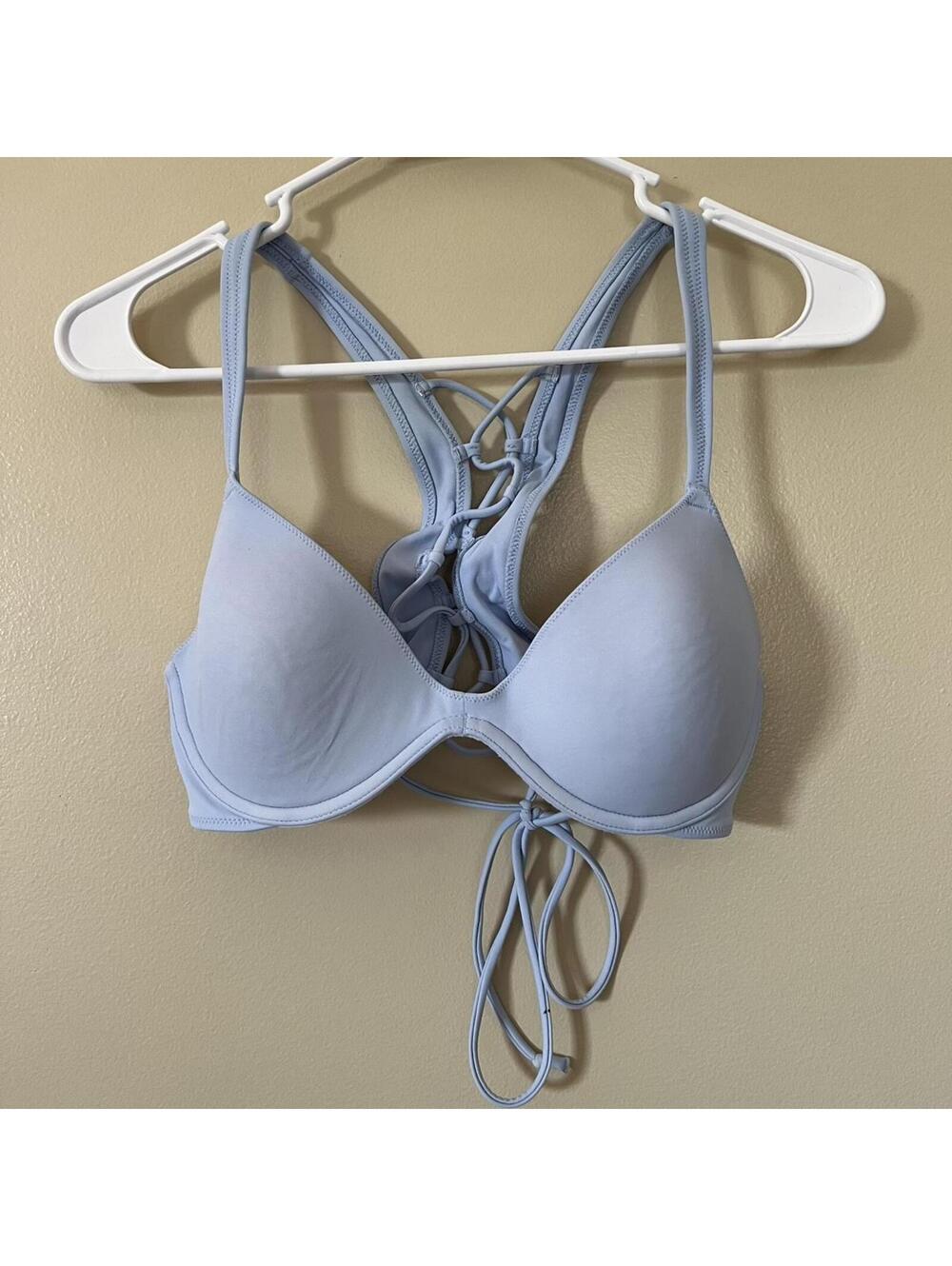 Victoria's Secret PINK Women's Blue Bikini-and-tankini-top